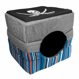 Greenhound Hundehöhle und Hundebett aus recyceltem Kunststoff Größe S Bunt – Bild 1 von 2