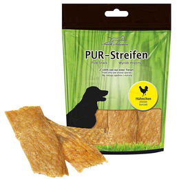 Produktbild von Greenhound PUR-Streifen Huhn Hundesnack Trockenfleisch mit hohem Fleischanteil Monoprotein 100g - 100 g