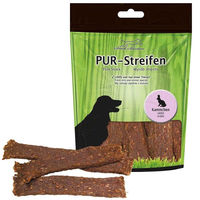 Produktbild von Greenhound PUR-Streifen Kaninchen Trockenfleisch Monoprotein Sensitive Hundesnack 100g - 100 g
