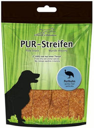 Greenhound PUR Streifen Perlhuhn Monoprotein-Hundesnack getreidefrei und glutenfrei - 100 g – Bild 1 von 5