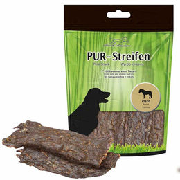 Produktbild von Greenhound PUR-Streifen Pferd Trockenfleisch Hundesnack Hypoallergen 100g - 100 g