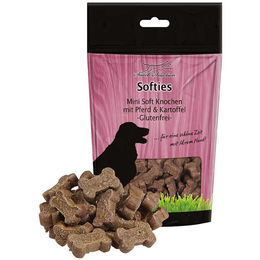 Produktbild von Greenhound Softies Mini Kauknochen Pferd und Kartoffel glutenfrei 200g Hundesnack - 200 g