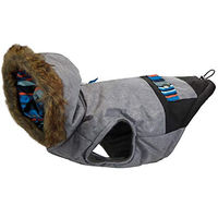 Produktbild von Greenhound SOS Hundemantel Grau Gr. XL aus wasserabweisendem Polyester mit 60 cm Rückenlänge