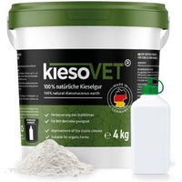 Produktbild von GreenPet Kieselgur KieseVet Bio Naturmaterial mit Stäuberflasche 4kg - 4 kg