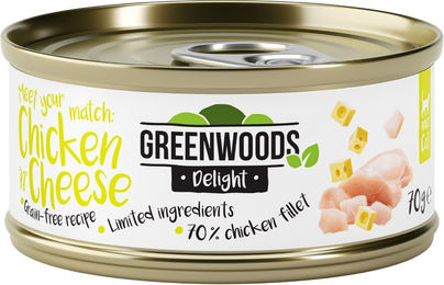 Produktbild von Greenwoods Delight Huhn Stückchen in Sauce Getreidefrei Hoher Fleischanteil 24 x 70 g - 24 x 70 g