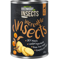 Produktbild von Greenwoods Hund Nassfutter Insekten mit Kartoffeln und Karotten getreidefrei Adult 12 x 375 g - 12 x 375 g