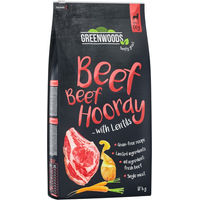 Produktbild von Greenwoods Hundefutter Adult Rind mit Linsen Kartoffeln und Karotten Getreidefrei 2 x 12 kg