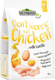 Produktbild von Greenwoods Hundefutter Huhn mit Linsen Kartoffeln und Ei getreidefrei monoprotein 400 g - 400 g