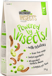Produktbild von Greenwoods Hundefutter Insekten mit Kartoffeln Erbsen und Favabohnen getreidefrei Adult 3 kg