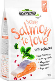 Produktbild von Greenwoods Hundefutter Lachs mit Kartoffeln Spinat und Cranberries getreidefrei monoprotein 400 g - 400 g