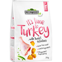 Produktbild von Greenwoods Hundefutter Pute mit Süßkartoffeln Erbsen und Kürbis getreidefrei Adult 3 x 3 kg - 3 x 3 kg
