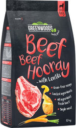 Produktbild von Greenwoods Hundefutter Rind mit Linsen Kartoffeln und Karotten getreidefrei 1,5 kg