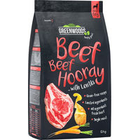Produktbild von Greenwoods Hundefutter Rind mit Linsen Kartoffeln und Karotten getreidefrei 1,5 kg
