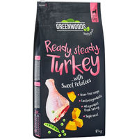 Produktbild von Greenwoods Hundetrockenfutter Pute mit Süßkartoffeln Erbsen und Kürbis getreidefrei 12 kg - 12 kg