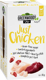 Produktbild von Greenwoods Joy Katzen Nassfutter Hühnerfilet Stückchen in Sauce Adult Getreidefrei 6 x 85 g