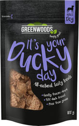 Produktbild von Greenwoods Nuggets Ente Belohnungssnack getreidefrei und glutenfrei 5 x 100 g - 5 x 100 g