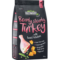 Produktbild von Greenwoods Trockenfutter Pute mit Süßkartoffeln Erbsen und Kürbis getreidefrei 1,5 kg