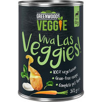 Produktbild von Greenwoods Veggie Hundefutter Adult Getreidefrei mit Joghurt Kartoffeln Karotten und Spinat 12 x 375 g - 12 x 375 g