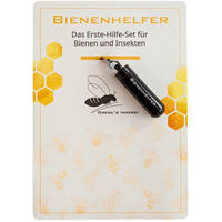 Produktbild von Grega´s Imkerei Insektenhotel Bienenhelfer Set mit Erste-Hilfe-Schlüsselanhänger und Futtersirup zur Soforthilfe für Wildbienen und Insekten