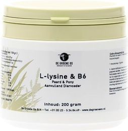 Produktbild von Groene Os L-Lysine B6 zur Immunstärkung für Pferde und Ponys 200 g