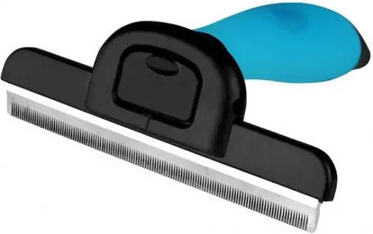 Produktbild von Grooming-Bürste York aus Edelstahl in Blau