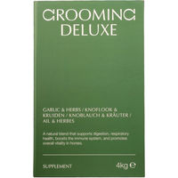 Produktbild von Grooming Deluxe Ergänzungsfutter Knoblauch & Kräuter für Haut & Fell 1000g