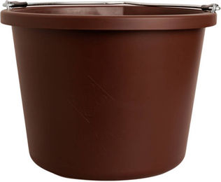 Grooming Deluxe Futtereimer aus Kunststoff in Braun – Bild 1 von 3