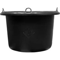 Produktbild von Grooming Deluxe Futtereimer aus Kunststoff Schwarz 25L