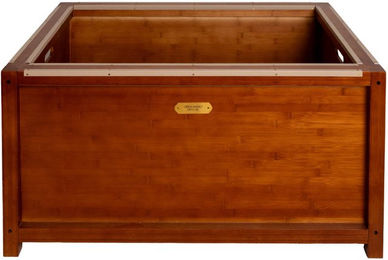Grooming Deluxe Heunetz aus Bambus in Natur Braun – Bild 1 von 1