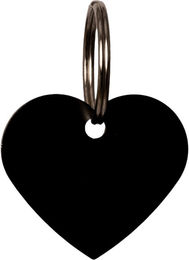 Grooming Deluxe Namensplakette Herzförmig Schwarz Größe S – Bild 1 von 2