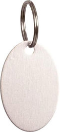 Grooming Deluxe Namensplakette Oval Silber Größe M – Bild 1 von 2