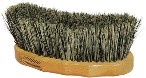 Grooming Deluxe Pferdebürste Middle Hard Brush aus Tampico in Braun – Bild 1 von 6