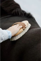 Grooming Deluxe Pferdebürste Shine aus Holz in Braun – Bild 1 von 8