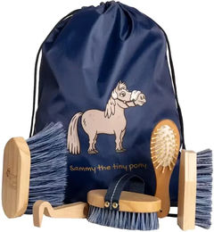 Produktbild von Grooming Deluxe Pferdebürstentasche Sammy Blau Pony