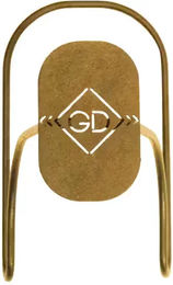 Grooming Deluxe Reithelmhalter aus Edelstahl in Gold – Bild 1 von 3