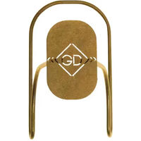 Produktbild von Grooming Deluxe Reithelmhalter aus Edelstahl in Gold