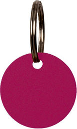Grooming Deluxe Runde Namensplakette aus Edelstahl in Silber und Blau Größe S – Bild 1 von 3