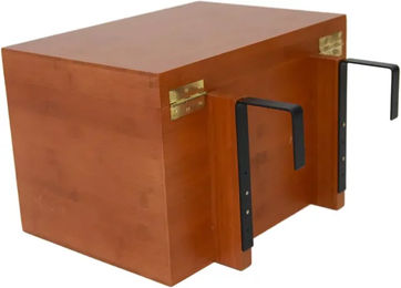 Grooming Deluxe Stall Tack Box Aufbewahrungsbox für Pferdezubehör aus Bambus in Braun – Bild 1 von 13