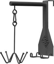 Grooming Deluxe Trensenhalter mit 4 Haken aus Metall in Schwarz – Bild 1 von 8
