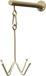 Produktbild von Grooming Deluxe Wandmontierter 4-armiger Sattelhalter in Gold und Beige
