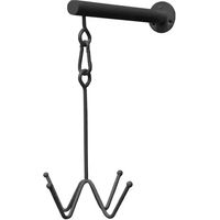 Produktbild von Grooming Deluxe Wandmontierter 4-armiger Trensenhalter aus Metall in Schwarz