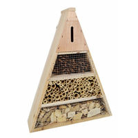 Produktbild von Grüner Jan Insektenhotel aus Holz mit Bambus und Zapfen in Grün und Braun