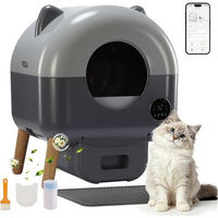 Produktbild von GTPLAYER Selbstreinigende Katzentoilette Jumbo mit App-Steuerung und Infrarotsensor Grau