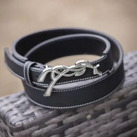 Produktbild von Gürtel Pénélope Signature aus Leder Schwarz 75 cm Unisex