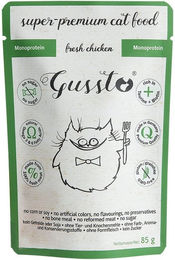 Produktbild von Gussto Cat Fresh Katzenfutter Hähnchen Monoprotein Hypoallergen 85 g - 85 g