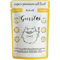 Produktbild von GUSSTO Cat Fresh Katzenfutter Kalb Stückchen in Sauce Monoprotein Hypoallergen 85 g - 85 g