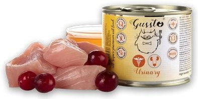 Produktbild von GUSSTO Cat Urinary Diätfutter Nassfutter Suppe mit Stückchen in Sauce für Katzen 200 g - 200 g