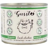 Produktbild von Gussto Katzen Nassfutter Huhn Stückchen in Sauce getreidefrei 6x200 g - 200 g