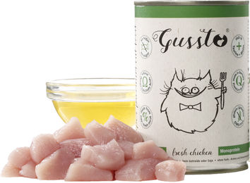 Gussto Katzen Nassfutter Huhn Stückchen in Sauce getreidefrei 6x400 g - 400 g – Bild 1 von 3