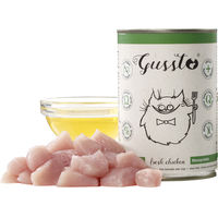 Produktbild von Gussto Katzen Nassfutter Huhn Stückchen in Sauce getreidefrei 6x400 g - 400 g